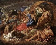 POUSSIN, Nicolas Helios and Phaeton with Saturn and the Four Seasons sf china oil painting reproduction